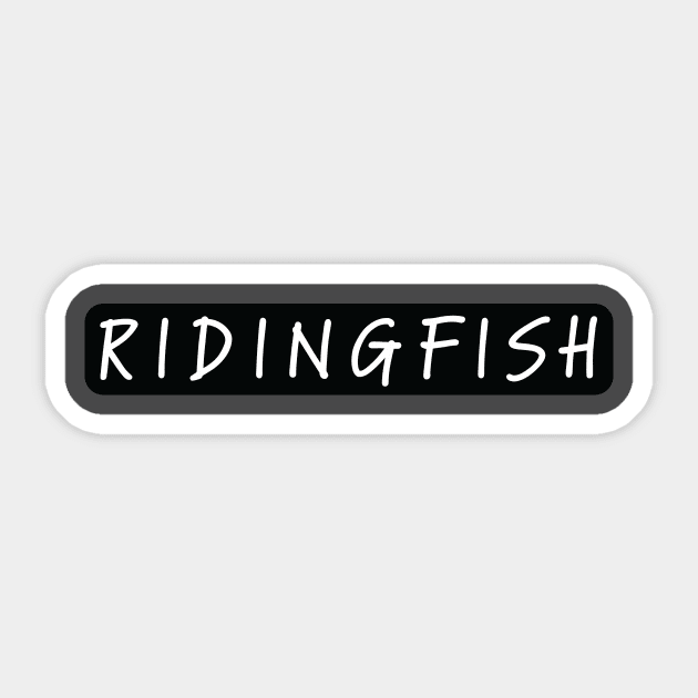 Front and back RIDINGFISH Sticker by Ridingfish